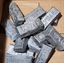 10+ lbs of soft lead ingots for sale! Ready for use in molding.