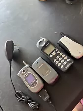 4 Cell Phones: Verizon LG, Samsung Flip Phone, Nokia& UTstarcom. NOT TESTED