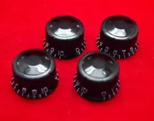 4 pieces Genuine Ibanez Artist Volume Tone Speed Knob For Les Paul Black