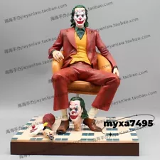 Joker Color Two Heads Painted Model Collectibles Statue Sitting Figure Marvel