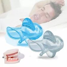 Anti Snoring Mouthpiece Tongue Mouth Device Sleep Apnea Aid Stop Silicone Hot