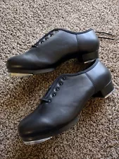 Synthetic Leather Lace Up Tap Shoe Dance Shoes for Women Size 10