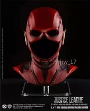 Justice League The Flash Helmet 1/1 Life Size Prop Cosplay Model Wearable Mask