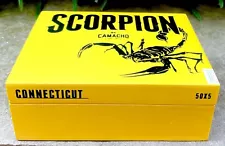 Camacho Scorpion Empty Cigar Box - Yellow