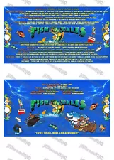 Williams Fish Tales 1992 FRENCH Cartes Instructions Pinball Custom Pinball 2