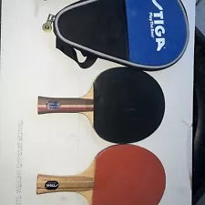 Stiga Drive Vantage WRB Ping Pong Paddle, Extra Paddles & Net