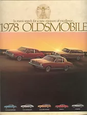 1978 Oldsmobile Cutlass 442 Supreme Salon Omega Starfire Cruiser Sales Brochure