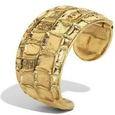 CHANEL CUFF Métiers d'Art Paris Gripoix Bangle 2019 20 Fall GOLD plated gyuhji