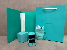 Tiffany & Co Engagement Ring Box + Outer Box + Pouch + Certificate + Folder +Bag