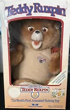 Teddy Ruxpin (Worlds Of Wonder) Vintage 1985 NIOB NEW OLD STOCK ORIGINAL BOX