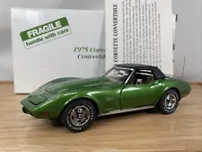 1/24 Danbury Mint 1975 Chevrolet Corvette Convertible !