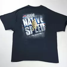 Texas Motor Speedway Ft. Worth T-Shirt Men's Size 2XL Black Double Sided 2015