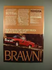 1984 Toyota SR5 Sport Truck Ad - Brawn!