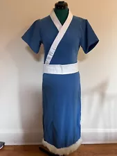 Handmade Avatar the Last Airbender Katara Cosplay Dress and Belt