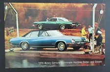 1973 Buick Century Colonnade Sedan and Coupe Automobile Advertising Postcard