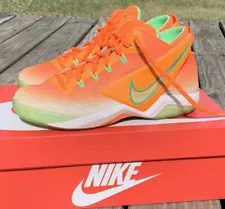 Miami Hurricanes Nike Zoom Field General Sz 8 Shoes 654859-831 Orange Green Mens