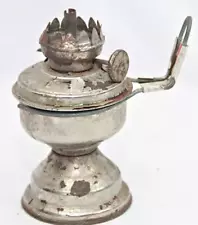 Vintage Rare Unique Parco Rustic Iron Wall Hanging Kerosene Small Oil Lamp India