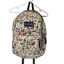 Jansport Backpack Emoji Multicolor JS00T501 EUC Regular Size