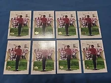 (8)2001 Upper Deck # 151 TIGER WOODS Rookie 2000 US Open Victory March Card Lot