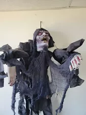 Scary hanging zombie Halloween prop as is GateKeeper lawn decor