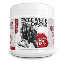 Rich Piana 5% Nutrition Egg White Crystals 15 Servings Real Food Protein Source