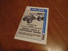 1992 Polaris ATV Big Boss 4x6 Owners Manual Operators Wiring Diagram OEM