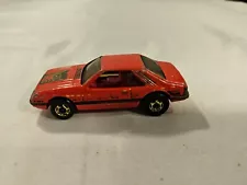 HOT WHEELS 1:64 DIECAST 1979 MUSTANG COBRA RED HOT ONES HONG KONG GOLD RIMS EXC