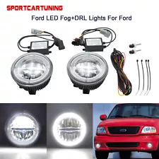 For 2001-03 Ford F-150 Lightning LED Driving Fog Lights DRL Daytime Running Lamp