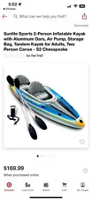 Sunlite Sports Inflatable 2-person Kayak