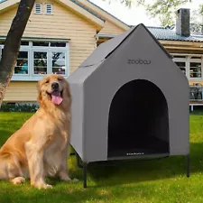 Zooba 48" X-Large Dog House, Dog House for Large Dogs Indoor or Outside, Weat...