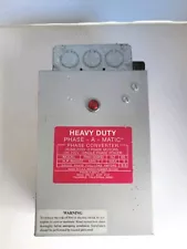 Phase-A-Matic Heavy Duty Static Phase Converter 1 - 3 HP – Model PAM-300HD, Used