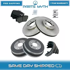 NEW Front & Rear Ceramic Disc Brake Pads Rotors Shoes & Drum Kit For 01-07 Ford