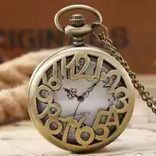 Modern Numerals Pocket Watch NEW Fun Design Unique Gift Fun