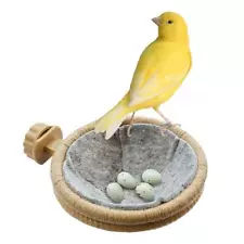 Bird Nest Canary Finch Parrot Nest with Felt（4.5 inches）