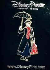 Disney Parks Authentic Mary Poppins Holding Umbrella Original 2019 Trading Pin