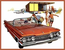 1959 Oldsmobile Ninety Eight Convertible, 98, Refrigerator Magnet, 40 Mil