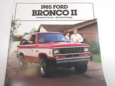 1985 Ford Bronco II Car Dealer Showroom Brochure