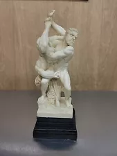 Marble Hercules And Diomedes Mythology Greek Roman Statue Sculpture And Pedestal