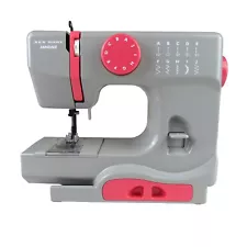 Janome Home Graceful Gray Model 525B Sewing Machine Works With Box & Manual