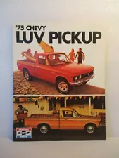 1975 Chevy Luv Garage Gas Vintage Dealer Brochure Parts Diesel Truck 4x4 Hot Rod