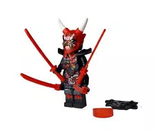 Custom Lego Ninjago Mr. E Minifigure; Biker Vest 4 Arms; Oni Mask of Vengeance