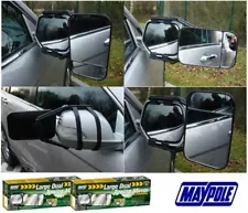 Pair Of Maypole Large Dual Towing Mirror Glass Wing Mirror Extension For Caravan