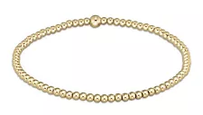 Enewton 14kt Gold-filled Classic 2.5mm Bead Stretch Stacked Bracelet Jewelry New