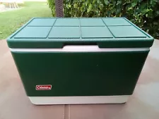 VINTAGE 1/83 SMALL COLEMAN METAL/PLASTIC CHEST COOLER !!!!!!EXCELLENT!!!!!!