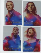 Doctor Who Series 11 & 12 Space for All Metal 4 Card Complete Set