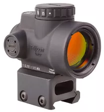 Trijicon MRO Matte Black 1 x 25 mm 2.0 MOA Red Dot Full Co-Witness Mount