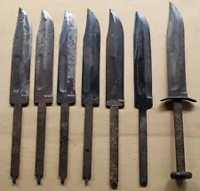 Lot Of 7 Military WW2 USN USMC Kabar Mk2 Knives For Parts Or Repair