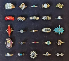 25 Rings from Estate Sale