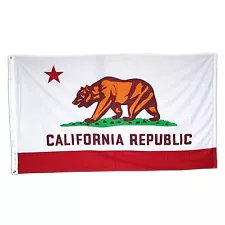 California Republic Flag 4x6 Foot Flag Banner (Heavy Duty 150D Super Polyester)