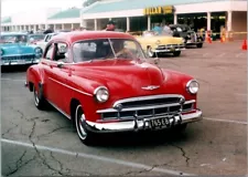 1949 Chevrolet Chevy Deluxe Styleline Red classic auto car photo